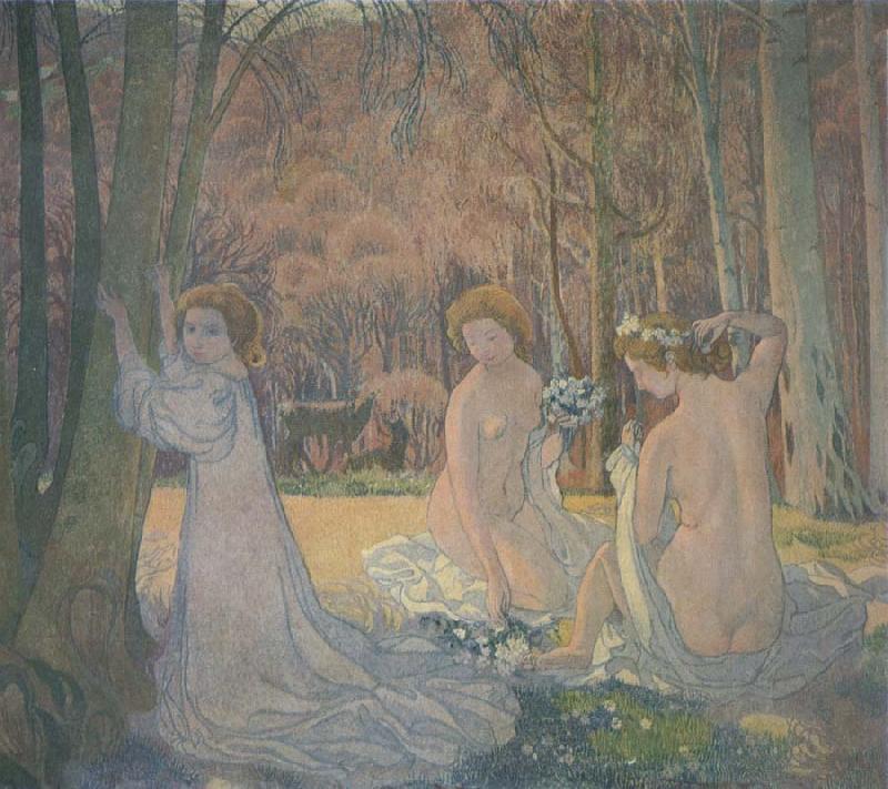 Maurice Denis Spring Landscape with Figures France oil painting art
